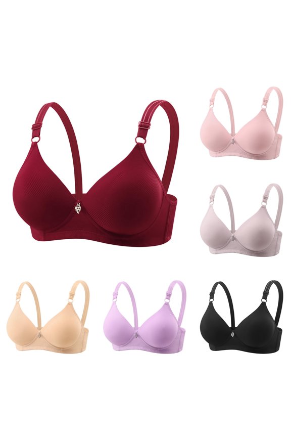 Summer Middle Adjustable Close Knit Bra Without Underwire Womens Padded Bras, Size 44