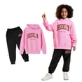 thumbnail image 1 of LIUYUNNN Teen Boys Girls Sweatsuit Set 2PC Long Sleeve Letter Pullover Tracksuit Pullover Hoodie Leggings Pants Fall Clothes Teen Girl Trendy Clothes 13-14 Years Boys Girls Fall and Winter Outfits, 1 of 4