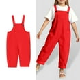 thumbnail image 1 of LIUYUNNN Teen Girls Jumpsuit Sleeveless Summer Clothes for Girls with Pockets Adjustable Long Pants Kids Clothes Girls Size 13-14 YearsBoys Girls Summer and Fall Outfits, 1 of 4