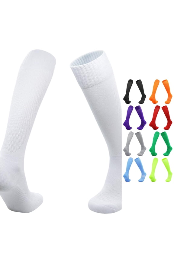 Thigh High Garter Belt Tights Youth Socks Long Compression Stockings Wicking Athletic Crew Socks For Boys And Girls Sports Team Training, One Size