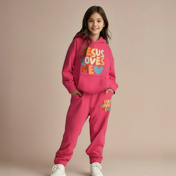LIUYUNNN Toddler Boys Girls Active Sweatsuit 2PC Long Sleeve Letter Pullover Hoodie Sweatpants Joggers Set Fall Winter Clothes Boys Outfits Size 2-3 Years Boys Girls Fall and Winter Outfits