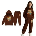 thumbnail image 1 of LIUYUNNN Toddler Boys Girls Sweatsuit Set 2PC Long Sleeve Letter Pullover Sweatshirt Sweatpants Joggers Set Fall Clothes Girls Jogger Set 2-3 Years Boys Girls Fall and Winter Outfits, 1 of 5