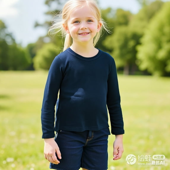 LIUYUNNN Toddler Girls T Shirt Navy Pullover Long Sleeve Crewneck Comfort Colors Girls Uniform Shirts 1-2 Years Boys Girls Fall and Winter Outfits