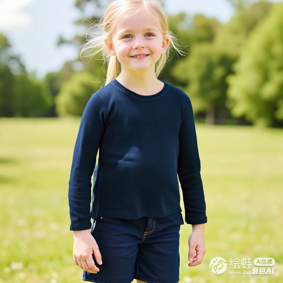 LIUYUNNN Toddler Girls T Shirt Navy Pullover Long Sleeve Crewneck Comfort Colors Girls Uniform Shirts 1-2 Years Boys Girls Fall and Winter Outfits