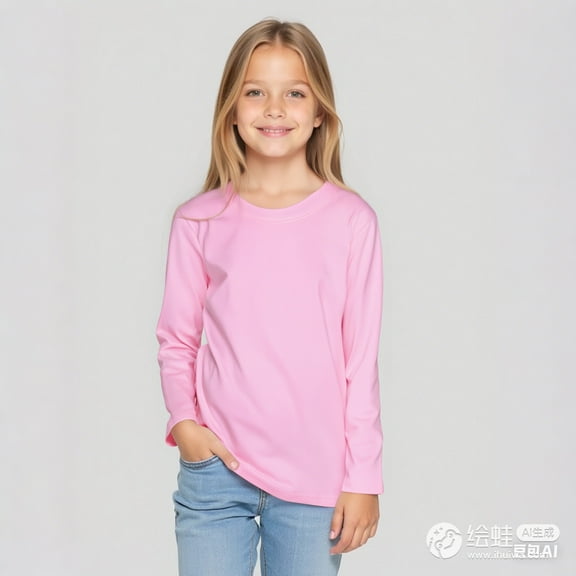 LIUYUNNN Toddler Shirt for Boys Pink Pullover Girls Top Kids Fall Tops Crewneck Basic Tees Cotton Casual Kids Sweatshirt Uniform Shirts for Girls2-3 Years Boys Girls Fall and Winter Outfits