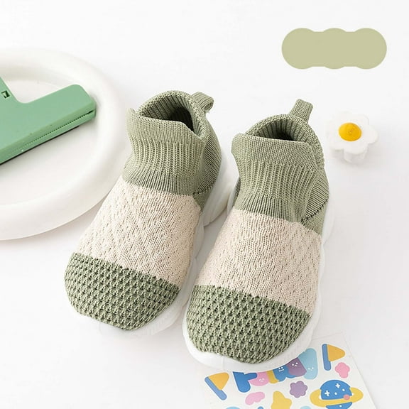 LIUYUNNN Toddler Solid Color Anti Skid Socks with Not slippery Sneakers Indoor Slipper for Boys Girls baby slippers 9 Boys Girls Four Seasons Outfits