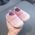 thumbnail image 1 of LIUYUNNN Toddler Solid Color Shoes with Soft Rubber Soles Slipper Indoor for Boys Girls Walking baby sneakers 15-18 Months Boys Girls Four Seasons Outfits, 1 of 4