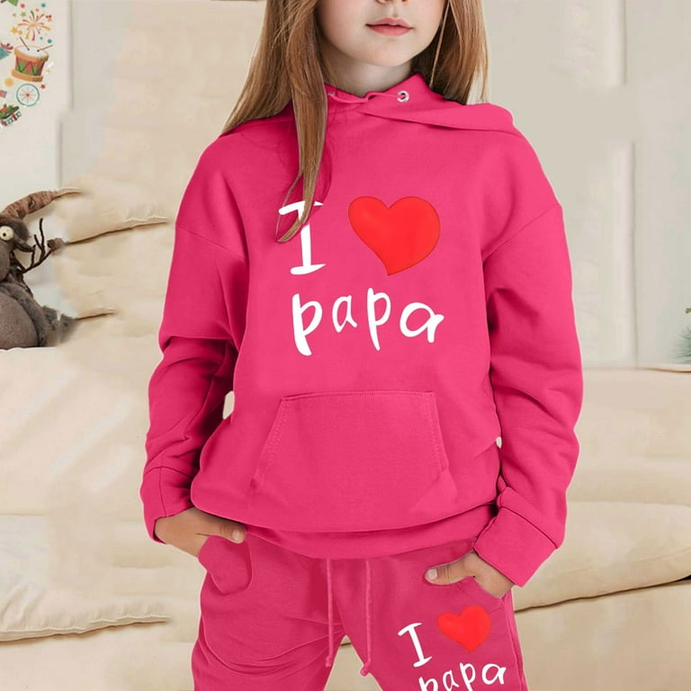 LIUYUNNN Toddler Tracksuit Athletic Sweatsuits Sets 2PC Long