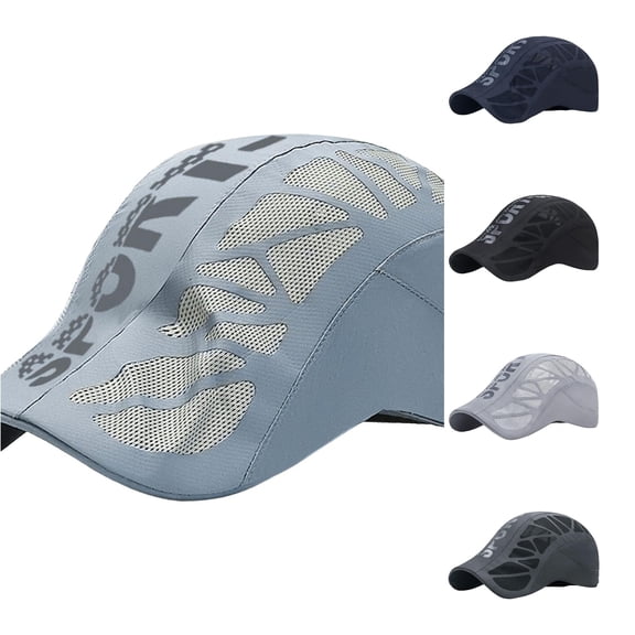 LIUYUNNN Us Open Tennis Hat Sport Cap Breathable Mesh Design Fit Adjustable Strap Quick Drying Machine Washable, One Size