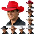 thumbnail image 1 of LIUYUNNN Western Hat Bands for Cowboy Hats Leather Adult Western Cowboy Hat Fedora For Stylish Outdoor, One Size, 1 of 4