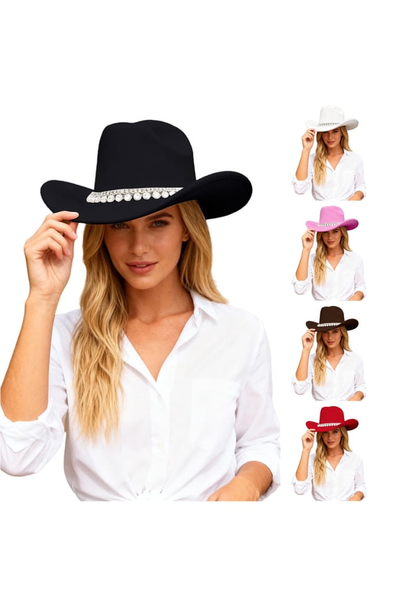 Wild Thing Hat British Style Cowboy Hat For Elegant Wide Brim Western Rancher Headwear With Classic Embellishment For Fashionable Outdoors And Events, One Size