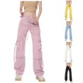 thumbnail image 1 of LIUYUNNN Women Casual Dress Pants for Work Women Fashion Overalls High Waisted Straight Leg Wide Leg Trousers Loose Casual Floor Length Trousers, Size XL, 1 of 5