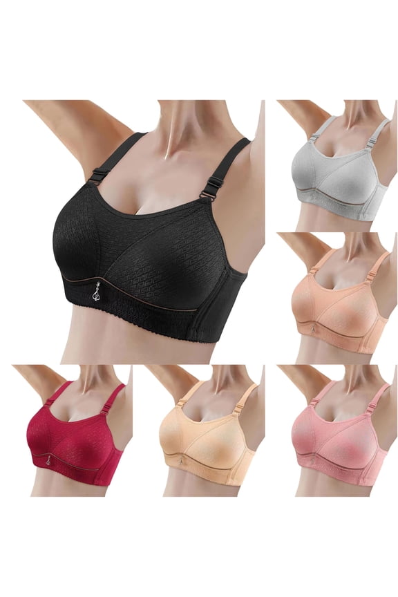 Women's Adjustable Heart Shaped Cat Large Size Underwire Thin Cup Bra Bra Packs, Size 36