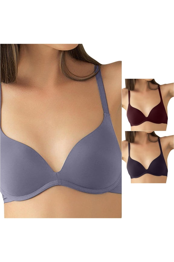 Women's Comfortable Traceless Lightweight Back And Rimless Bra Wireless Bras, Size 32
