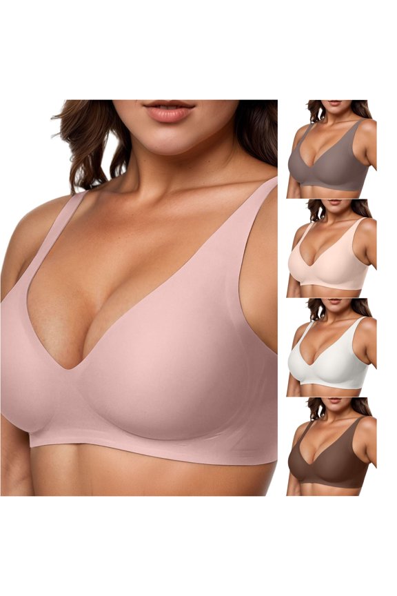 Women's Seamless Rip Comfortable Full Cup Bra In On Sports Bra with Padding, Size XXXL