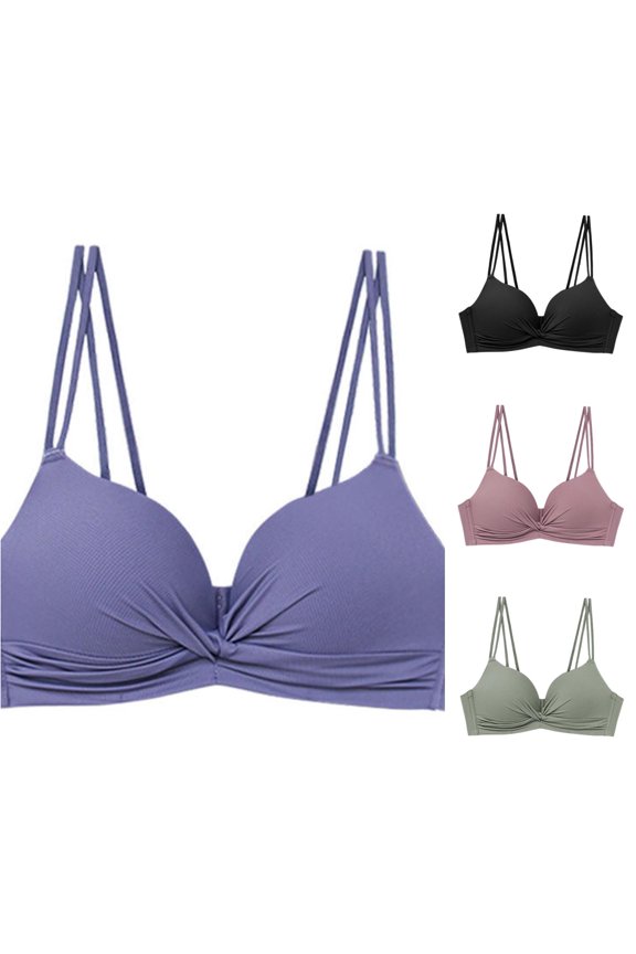 Women's Seamless Unpadded Backless Strap Push Up See Through Bra Sports Bra Running, Size 32/70