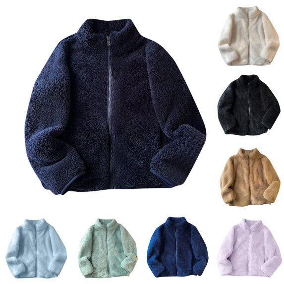 LIUYUNNN Women's Two Tone Hooded Coat Mid Length Warm Winter Jacket Children Jackets Girls, Size 5-6