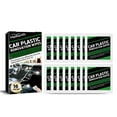 LIUZHIPENG Car Plastic Restorer Back to Black Gloss, 16 PCS Quick