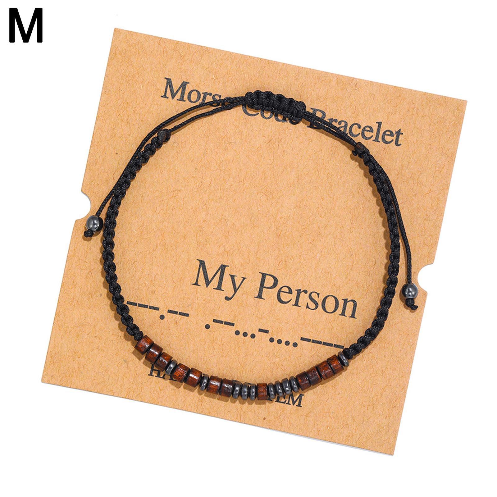 LIUZHIPENG Letters and Numbers Code Bracelets for Women Men String