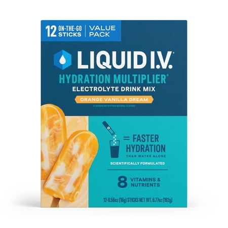 Liquid I.V.® Orange Vanilla Dream Hydration Multiplier® Powdered Electrolyte Drink Mix, 12 Count Packets