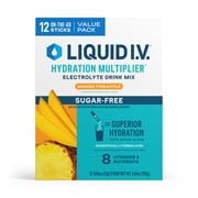 Liquid I.V.® Mango Pineapple Hydration Multiplier® Sugar-Free Electrolyte Powder Drink Mix, 12 Count Packets
