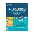 thumbnail image 1 of Liquid I.V.® Sweet Treat Trio Popsicle Firecracker, Orange Vanilla Dream, and Blue Cotton Candy Hydration Multiplier® Powdered Electrolyte Drink Mix, 12 Count Packets, 1 of 10