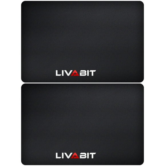 LIVABIT 2PK 11x17" Gunsmith Cleaning Tool Work Bench Gun Mat Black 4mm Thickness
