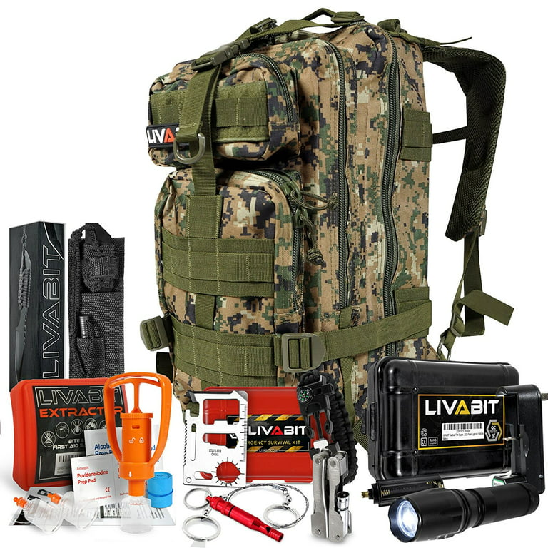 SecurEvac Plus [Seen, Safe, & Rescued] High-Visibility Mini-Backpack 3-DAY  Emergency Kit (81800)