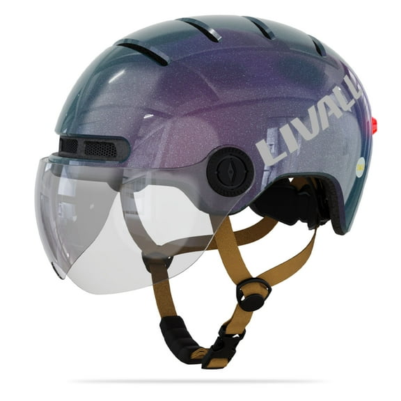 LIVALL L23 Cycling Smart Helmet with Removable Visor - Large (22.8- 24.4 in) - Purple