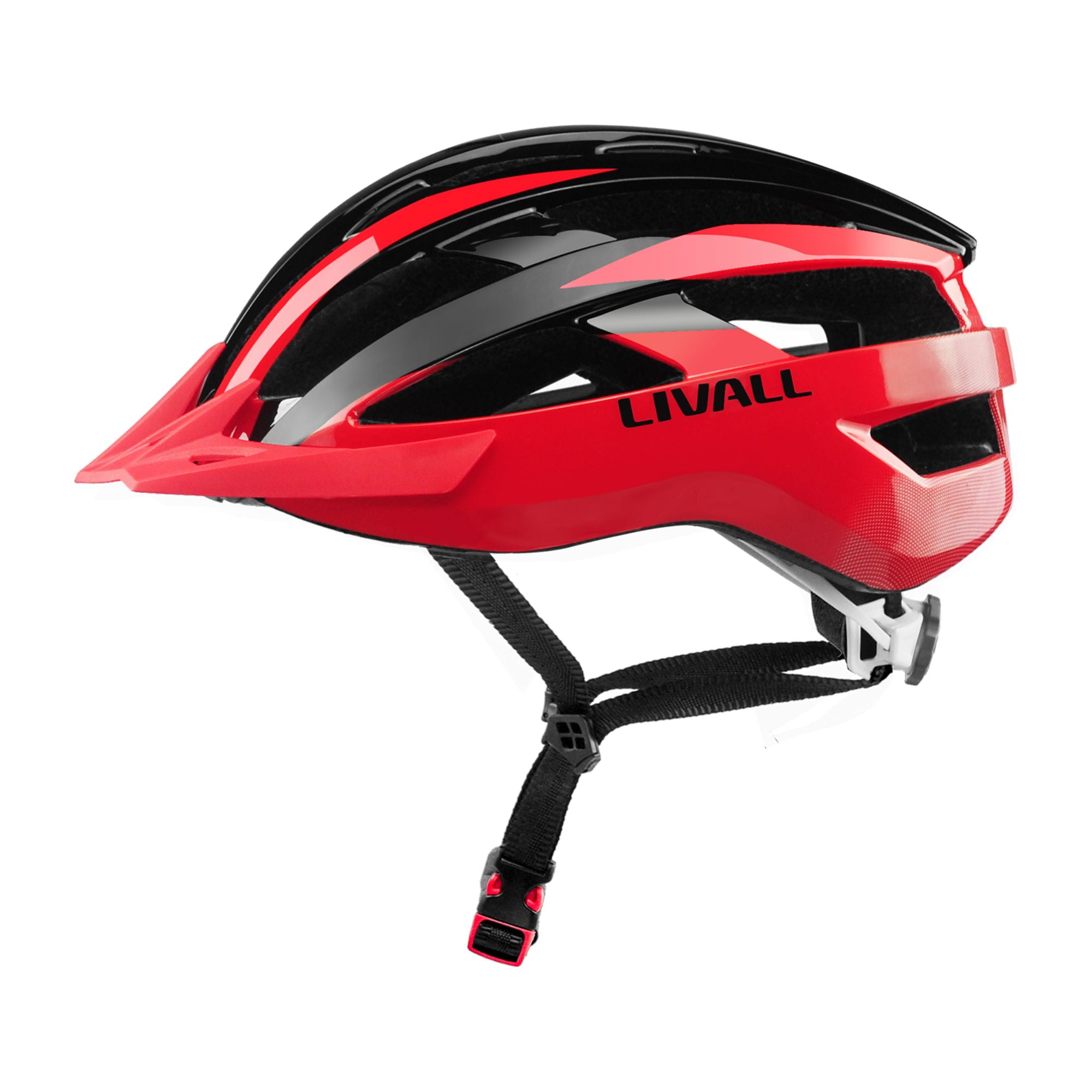 LIVALL MT1 Neo Smart Cycling Helmet with Turn Signals - Large (22.8-24.4 in) - Red