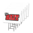 thumbnail image 1 of LIVE BAIT 5 Pack Of 18" x 24" Yard Sign & Stake | Advertise Your Business | Stake Included Image On Front Only | Made in The USA, 1 of 3