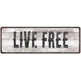 thumbnail image 1 of LIVE FREE Ship Lap Look Country Chic 6x18 Metal Sign Wall Decor 206180044063, 1 of 1