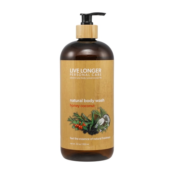 LIVE LONGER - Personal Care Organic Body Wash,  32 fl oz
