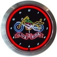 thumbnail image 1 of LIVE TO RIDE MOTORCYLE NEON CLOCK – 8LIVE2, 1 of 1