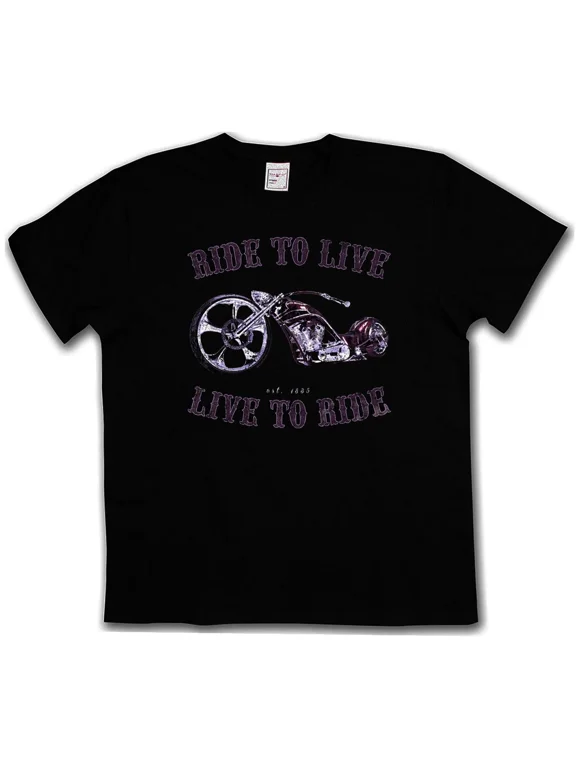 LIVE TO RIDE T-SHIRT - Ride To Live Biker Rider SAMCRO Rocker Club SOA T-Shirt
