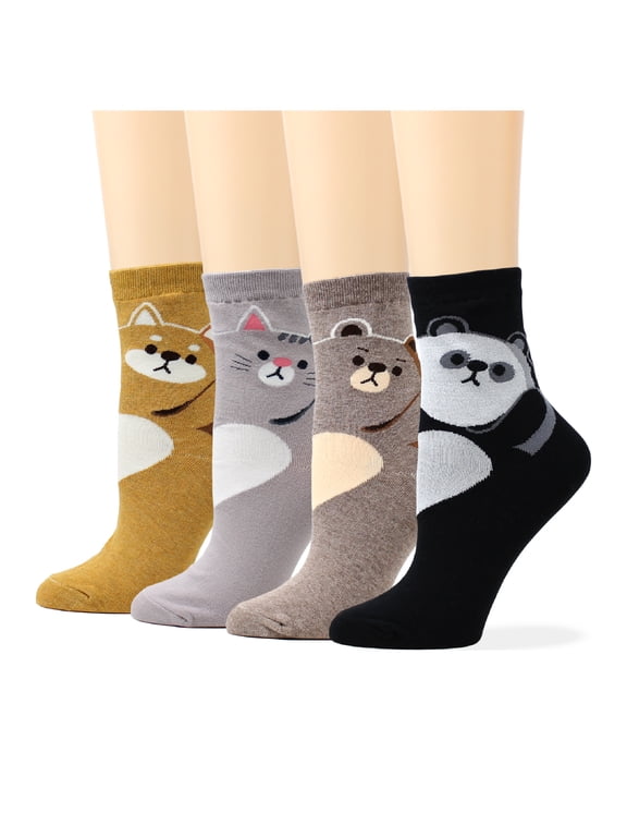 Korean Socks - Cat, Dog, Bear, Hello