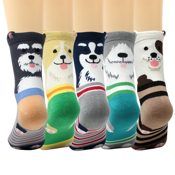 LIVEBEAR Korean Socks - Corgi, Bearded Collie