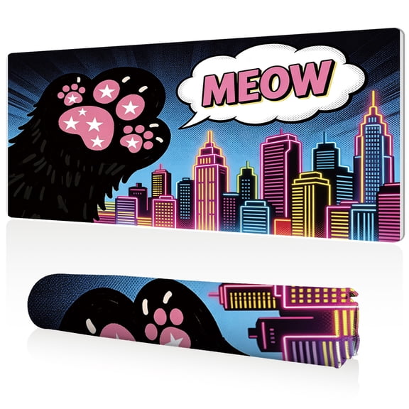 LIVEKEY XXL Mouse Pad 80x40cm Non Slip Stitched Edges Durable Easy Clean Gaming Office