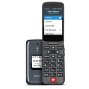 LIVELY Jitterbug Flip2 - Flip Cell Phone for Seniors - Not Compatible with Other Wireless Carriers - Must Be Activated Phone Plan - No SIM Needed - Flip2 Graphite