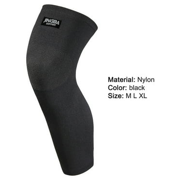 LIVEST 1Pc Leg Knee Brace Anti-Slip Elastic Nylon Stress Relief Full Leg Knee Sleeves for Outdoor Sport