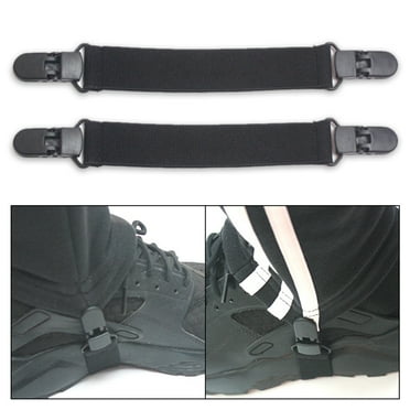 LIVEST 2Pcs Motorcycle Bike Stirrup Pants Clips Leg Boot Elastic Adjustable Straps