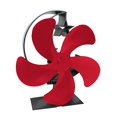 LIVEST 5 Blades Stove Fan Energysaving Improved Fuel Efficient