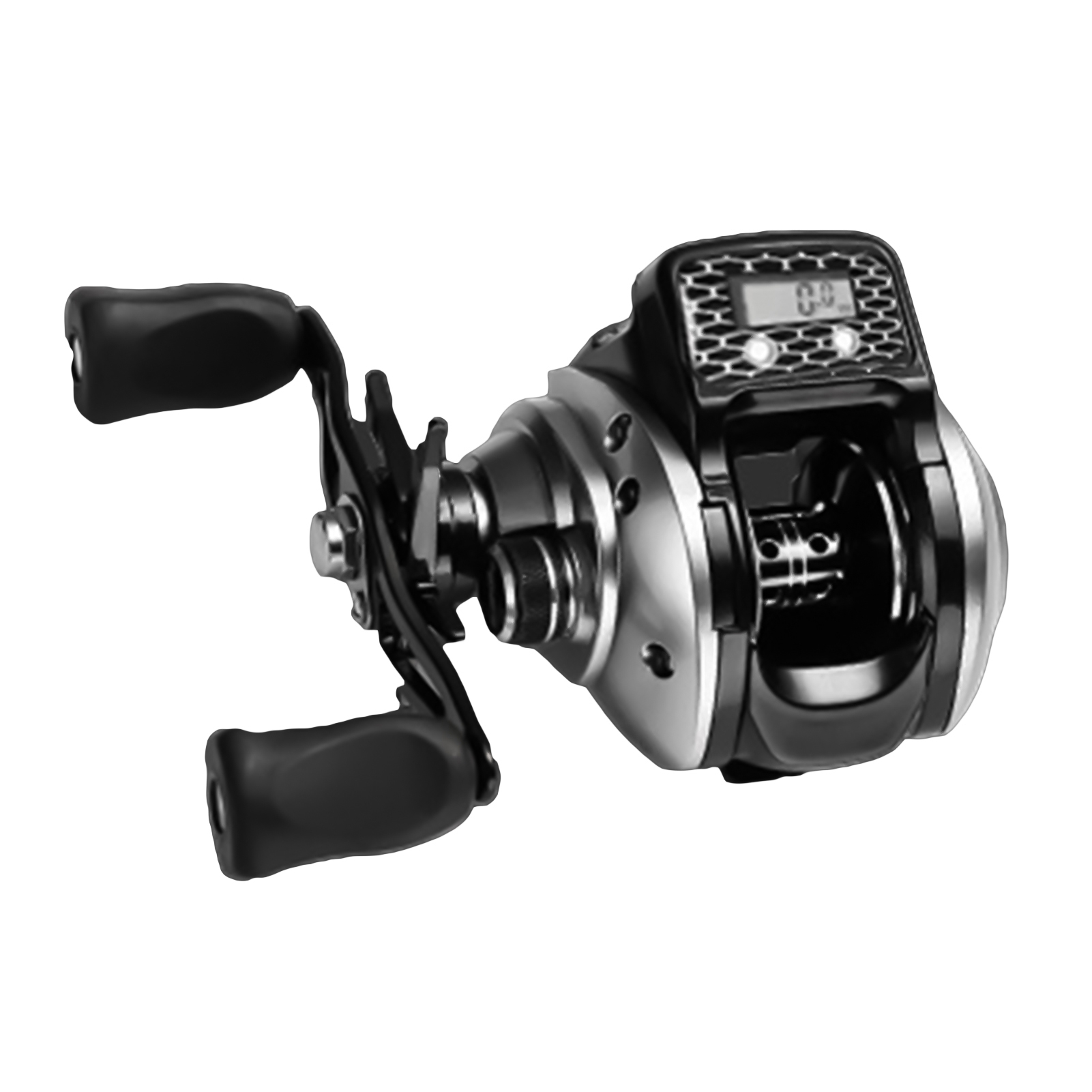 Electric Fishing Reel With Line Counter - 6.3:1 Gear Ratio, 12 Magnetic Brake, Rechargeable, For Baitcasting & Rafting
