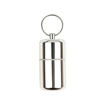 LIVEST Pill Keychain Water-proof Rust Resistance Widely Use Small Pocket Pill Box Keychain for Outdoor