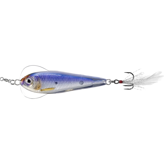 LiveTarget FSJ55SK718 Flutter Shad- Jigging Spoon, 2", 1/2oz - FSJ55SK718