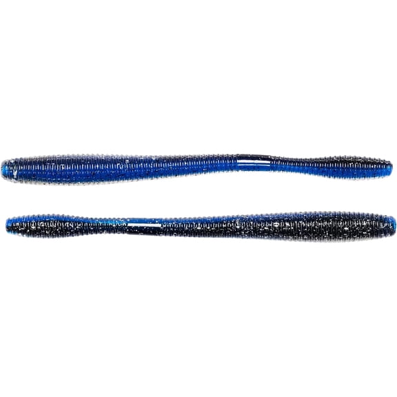 LIVETARGET Straight Tail Worm 4.5" Blue/Black