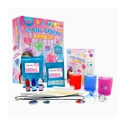 LIVEVIE Crystal Growing Jewelry Kit, Create 6 Jewelry Pieces for Kids - DIY Sparkling Pendants, Necklaces & Earrings Educational Science Kit for Hands-On Learning & Creativity