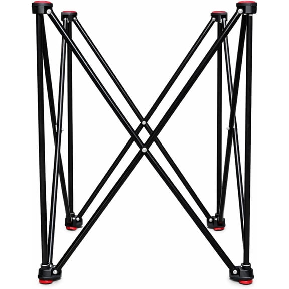LIVEVIE Adjustable Carrom Board Stand, Foldable Metal Frame with Anti-Slip Rubber Feet, Height Adjustable Game Board Stand for Easy Storage and Setup