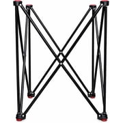 LIVEVIE Adjustable Carrom Board Stand, Foldable Metal Frame with Anti-Slip Rubber Feet, Height Adjustable Game Board Stand for Easy Storage and Setup