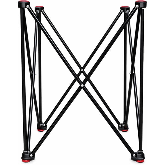 LIVEVIE Adjustable Carrom Board Stand, Foldable Metal Frame with Anti-Slip Rubber Feet, Height Adjustable Game Board Stand for Easy Storage and Setup
